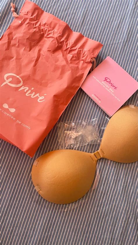 Prive Booby Bra Adhesive Push Up Cup B On Carousell