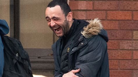 ex soldier who bit two cops laughs outside court after using claims he had undiagnosed ptsd to
