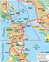 El condado de San Francisco mapa - Mapa de condado de San Francisco ...
