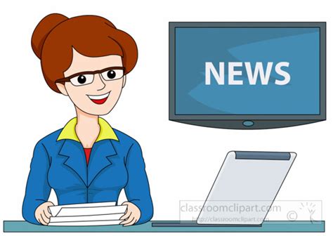 Free Clipart News Reporter