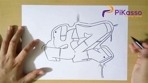 How To Draw Graffiti Step By Step Youtube