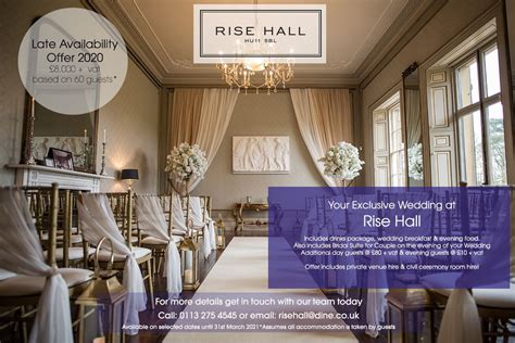 Country House Wedding Venue Rise Hall In Yorkshire In 2020 Country