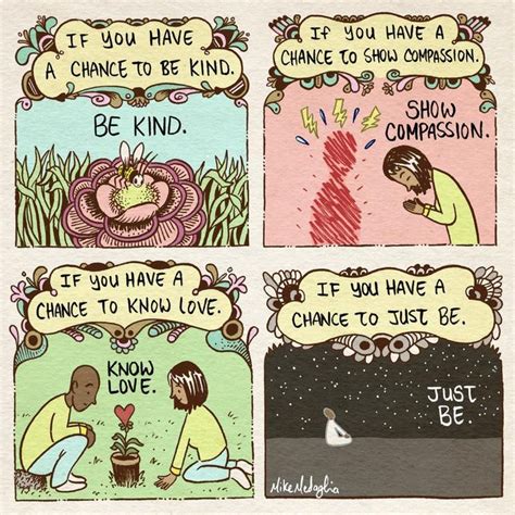 Compassion Comic Art Print Recycled Paper Compassion Yoga Quotes