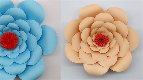 Diy Paper Giant Flower How To Make A Beautiful Paper Flower With Free