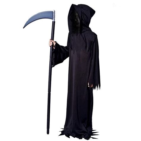 Boys Scary Grim Reaper Halloween Costume Clothes Grim Reaper Costume