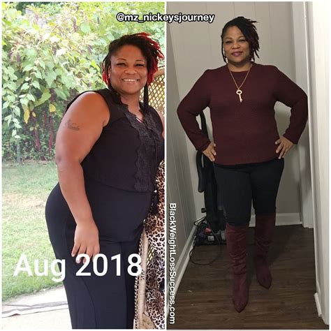 Nickey Lost 36 Pounds Black Weight Loss Success