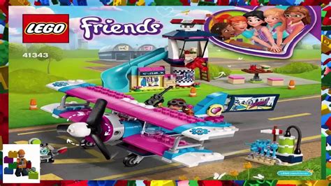 Lego Instructions Friends 41343 Heartlake City Airplane Tour Youtube