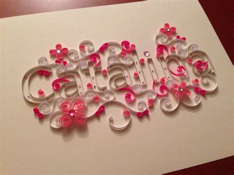 Quilled Name Quilling Designs Quilling Techniques Quilling