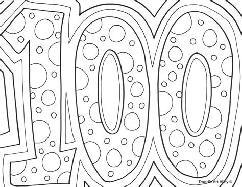 Happy 100th Birthday Coloring Page