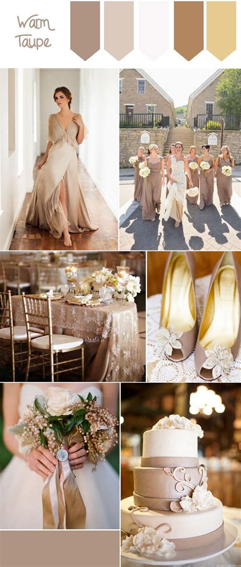 Warm Taupe Pantone Fall Wedding Color For 2016 Taupe Wedding Fall