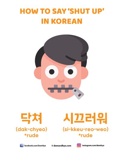 How To Say Shut Up In Korean Copy Learn Korean With Fun And Colorful