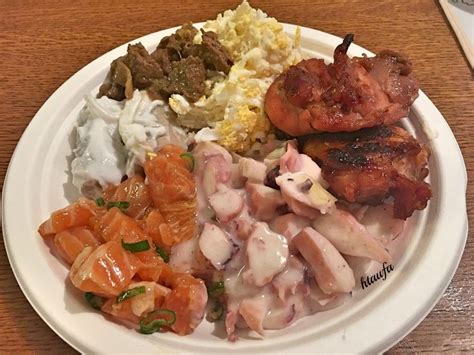 Look through examples of potato translation in sentences, listen to pronunciation and learn grammar. Plate of Island Goodness of Food. Salmon Poke, Hawaiian ...