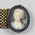 German School, 18th century - Bracelet with miniature of Caroline ...