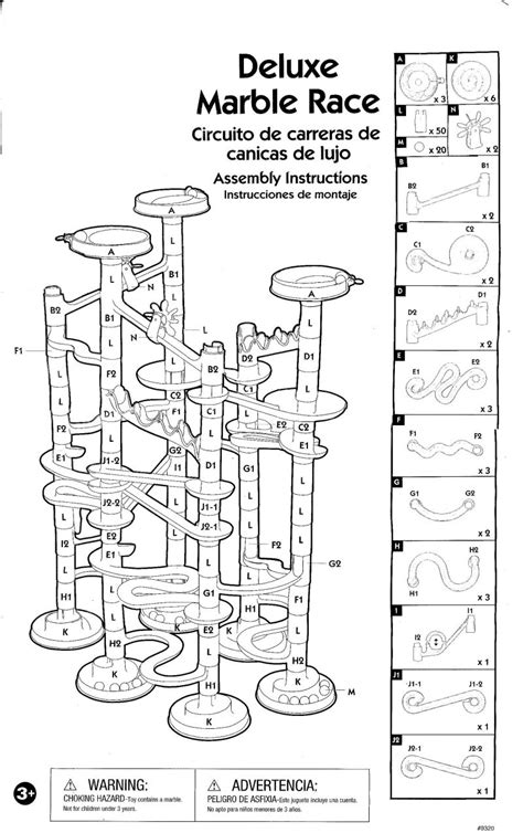 Deluxe Marble Race Instructions Marble Race Marble Maze Origami Rose