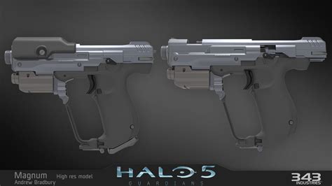 Artstation Halo 5 Magnum Andrew Bradbury Halo 5 Weapon Concept