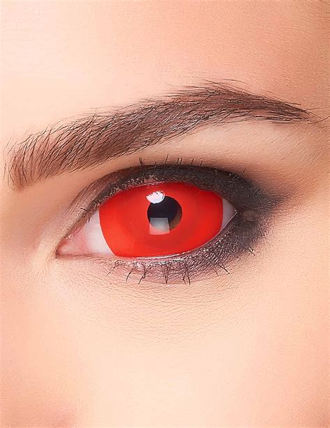 Lentilles Fantaisie Sclera œil Rouge Adulte Deguise Toi Achat De