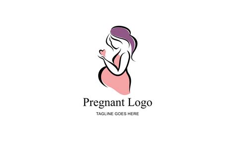 Pregnant Woman Pregnant Lady Logo Graphic By Deemka Studio · Creative