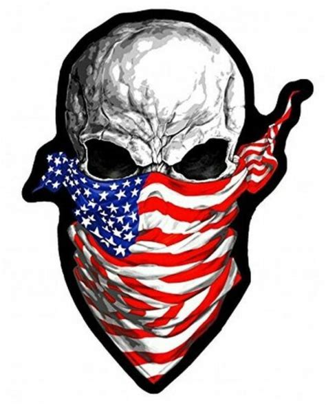 America Rising Skull Usa Flag Patriotic Patch Iron On Sew On 45 Inch