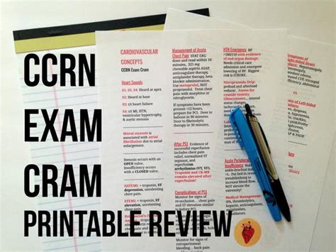 Ccrn Exam Review Digital Download Printable Exam Study Etsy In 2020