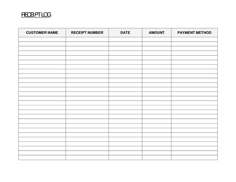 payment record template