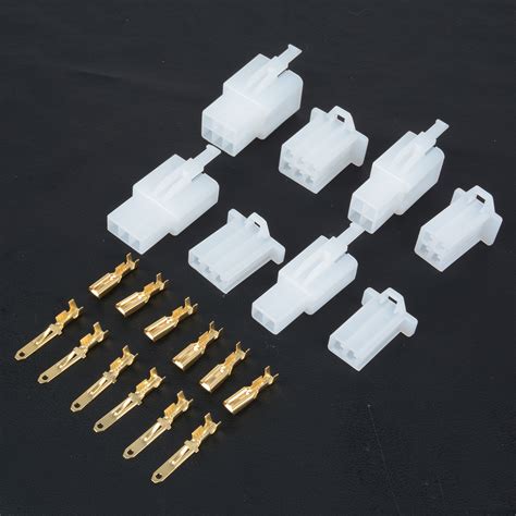 40 Set 1 Box Terminal Connector Auto Electrical 28 Mm 2 3 4 6 Pins
