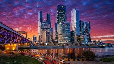 7680x4320 Moscow City At Night 8k Wallpaper Hd City 4k