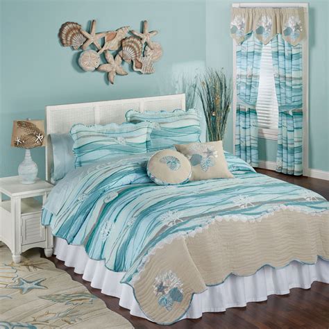 Image Result For Aqua Or Turquoise Coloured Cotton Quilt Set Beach