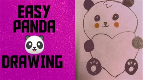How To Draw Easy Panda 🐼🐼🐼 Youtube