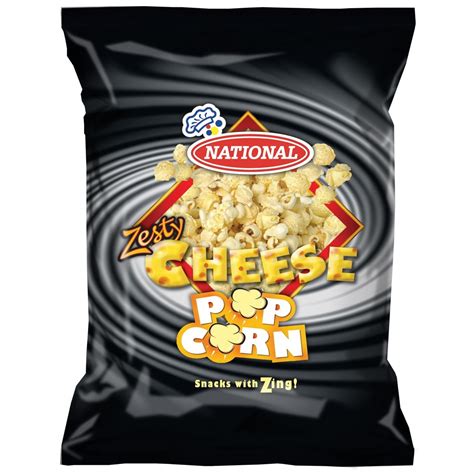 National Popcorn Zesty White Cheddar 60g Loshusan Supermarket