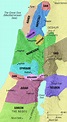 Map of the Tribes of Israel | Saint Mary's Press