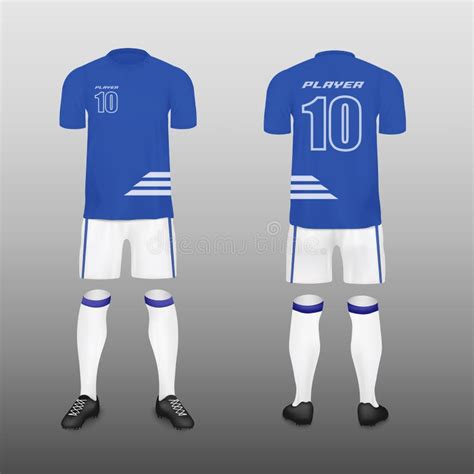 Soccer Or Football Jersey Kit Template Realistic Vector Illustration