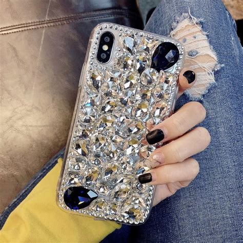 Shining Luxury Full Rhinestone Case Diamond Jewelled Phone Silicone