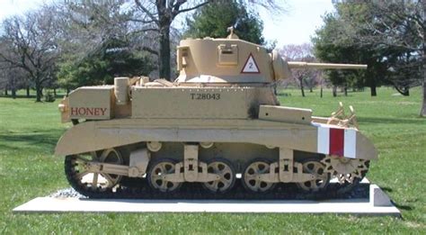 Stuart Iii M3a1 Light Tank British Army Displayed At The United