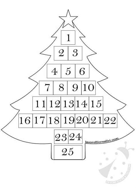 Il Calendario Dell Avvento Da Stampare E Colorare Con Vrogue Co