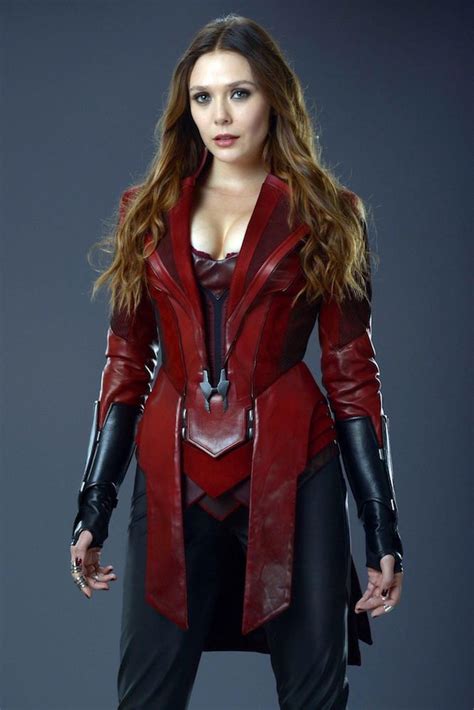 elizabeth olsen wishes her avengers costume didn t show so much cleavage maxim