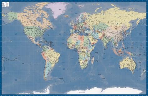 World Map Us Miller Map Digital Creative Force