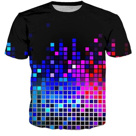 Color Pixels Mens Tops Color T Shirt
