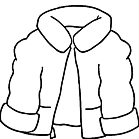 Coat for Winter Season Coloring Page | Coloring Sky