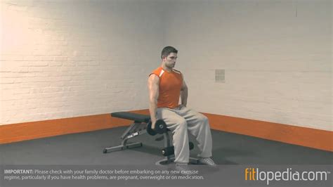 Single Arm Seated Dumbbell Front Raise Youtube