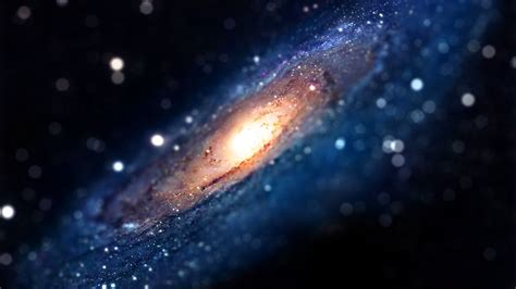 Space Galaxy Glitter Stars Tilt Shift Andromeda Wallpapers Hd
