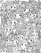 Halloween coloring pages for kids and adults (the kawaii coloring books series) (9798553881801): Get This Kawaii Coloring Pages Food Doodle Printable