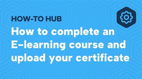 How To Complete An E Learning Course And Upload Your Certificate On Vimeo