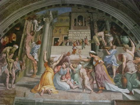 Vatican Museum Pinacoteca Art Gallery Fresco Of Women And Temple