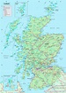 Detailed map of Scotland