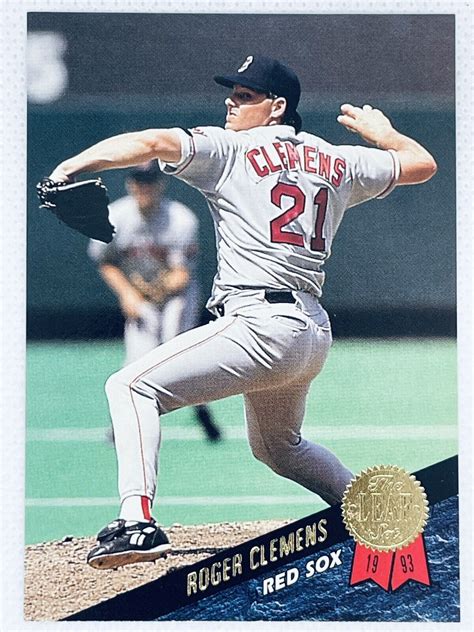 1993 Leaf Roger Clemens 279 Boston Red Sox Ebay