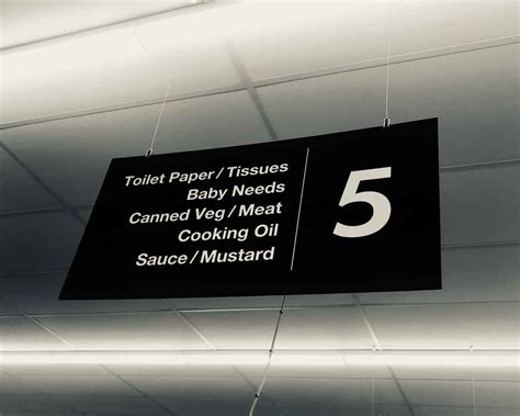 Adelaide Supermarket Aisle Signs Pb Visual