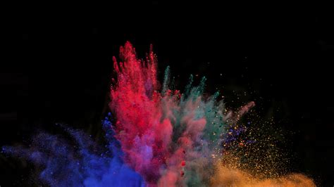 Download Wallpaper 1920x1080 Color Explosion Powders Blast Full Hd