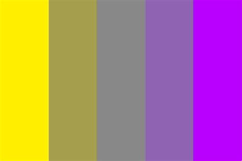 Beautiful Yellow Purple Color Palette Combinación De Colores Cabello