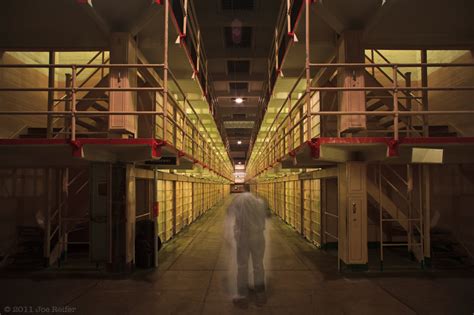 Alcatraz Prison At Night Ghost Dance In A Haunted Cell Block — Joe Reifer