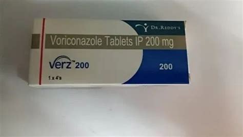 Verz 200mg Voriconazole Tablet Packaging Size 1x4 Packaging Type